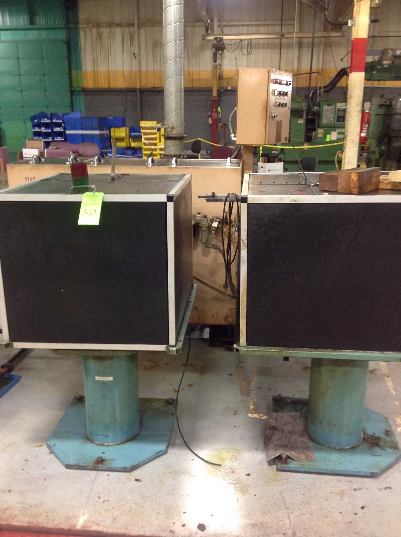 Lot of (2) Vibratory Hoppers w/stands - PROCESS EQUIPMENT
