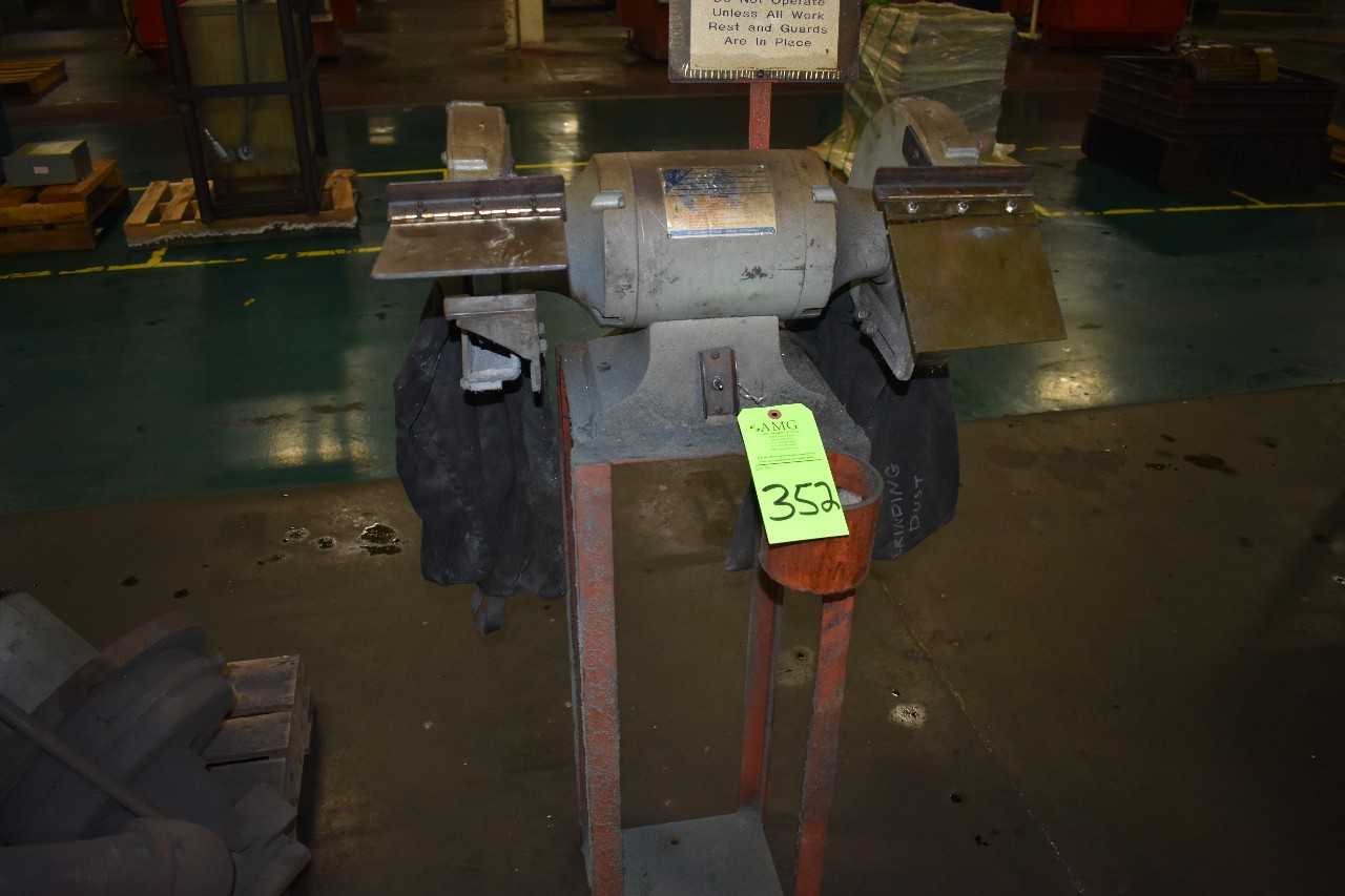 Lot of (3) Double end Pedistal Grinders, Wilton 1HP, Jet 1.5HP, .5HP - GRINDING MACHINES