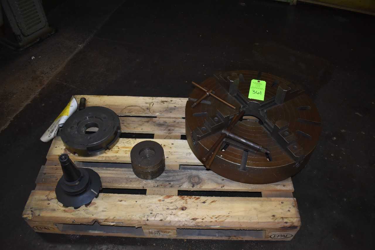 Pallet of Chucks, (1) 26" 4-Jaw Chuck - ELECTRIC POWER TOOLS