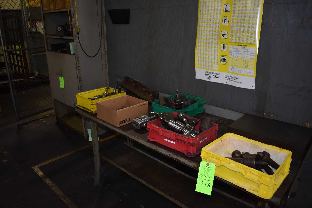 Lot of spare Collets, Chucks, Drills, Table - ELECTRIC POWER TOOLS