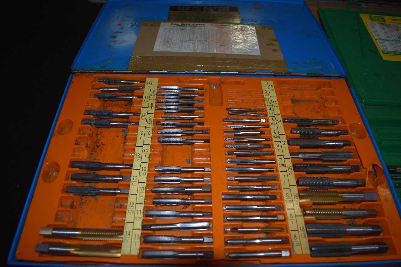 Lot of Greenfield o.k. Jr Tap & Die sets, 1"-2" - ELECTRIC POWER TOOLS