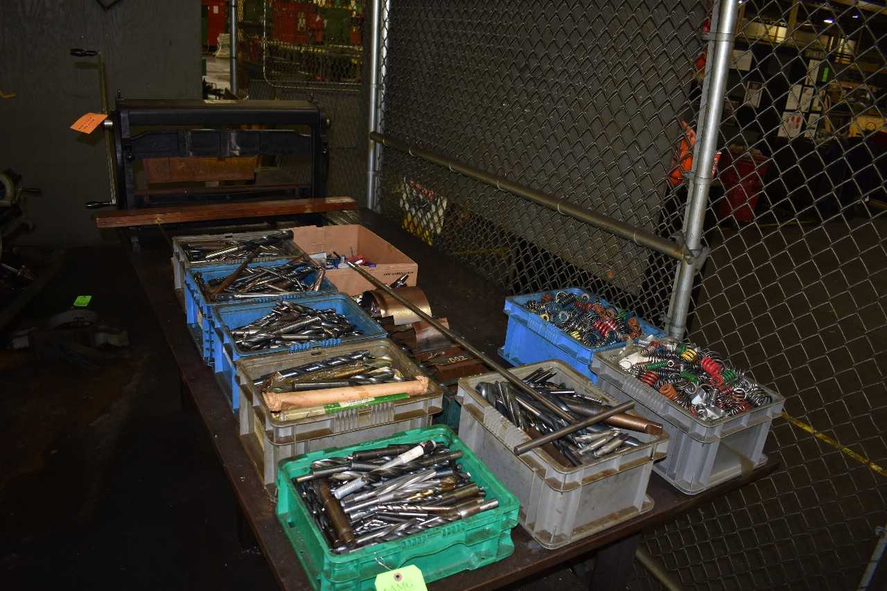 Lot of various sized Drill Bits, Springs - ELECTRIC POWER TOOLS