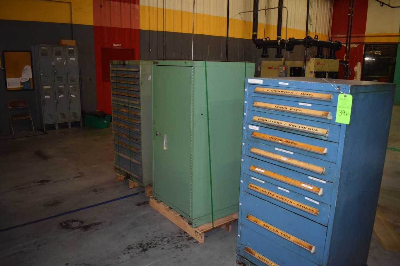Lot of (3) Stanley Vidmar Cabinets - TOOL STORAGE