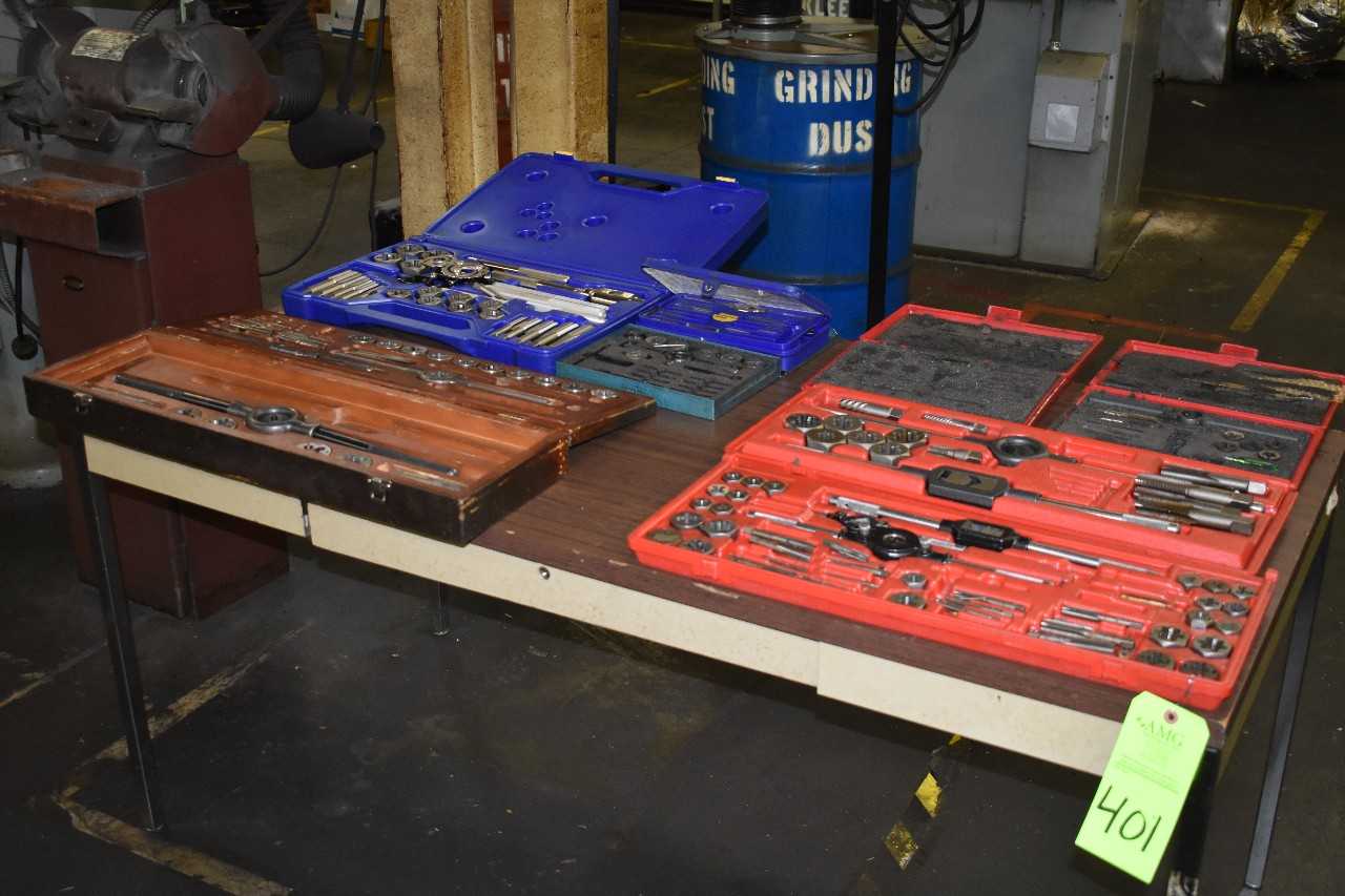 Tap & Die sets, Various sizes, Table - ELECTRIC POWER TOOLS