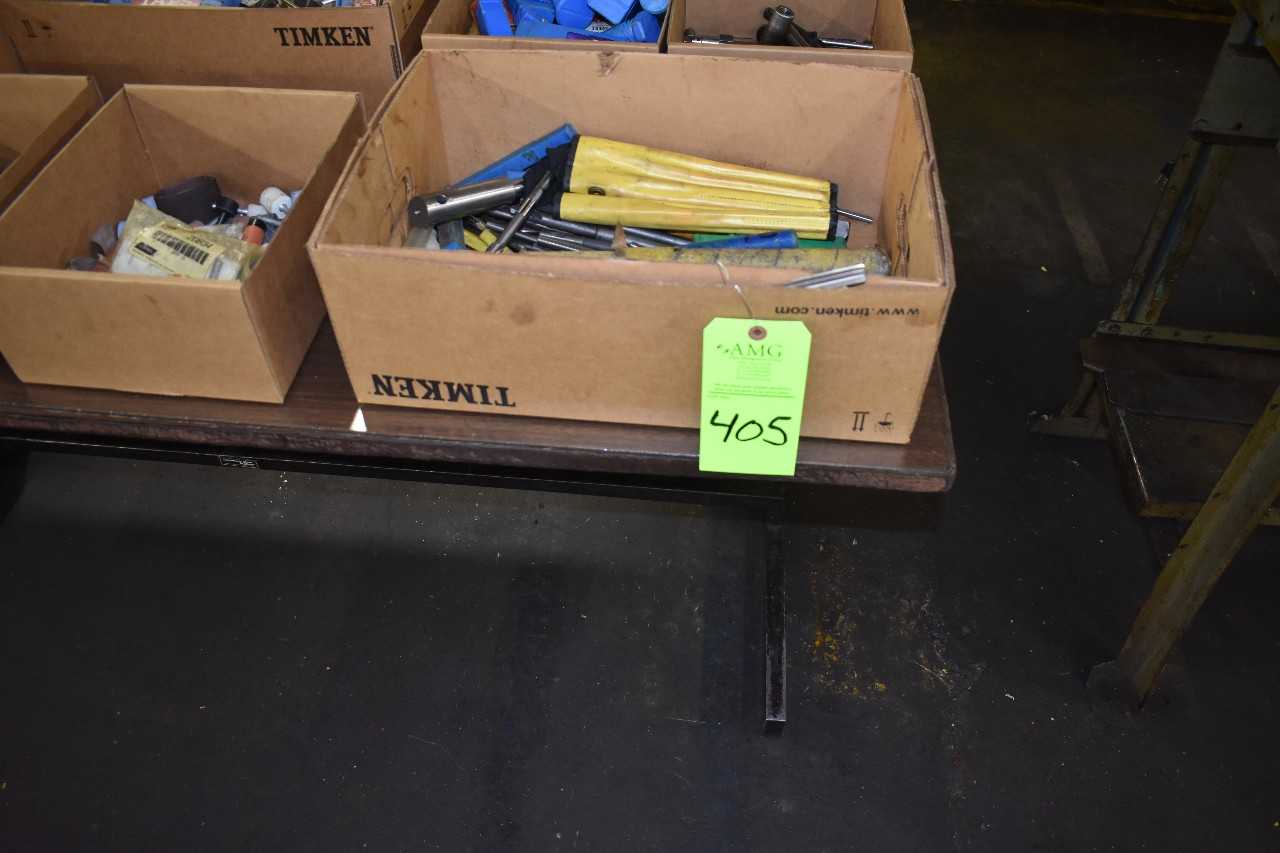 Lot of misc. Toolroom Tooling, (3) Tables & Contents on top - ELECTRIC POWER TOOLS