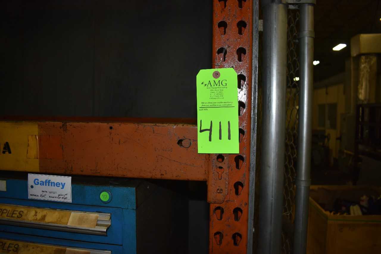 (6) Sections of Steel Racking, outside Tool Room - PALLET RACKING