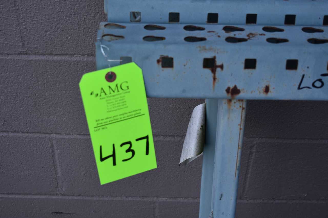 Lot of Misc. Metals, Racking, Conveyor, located outside - PALLET RACKING