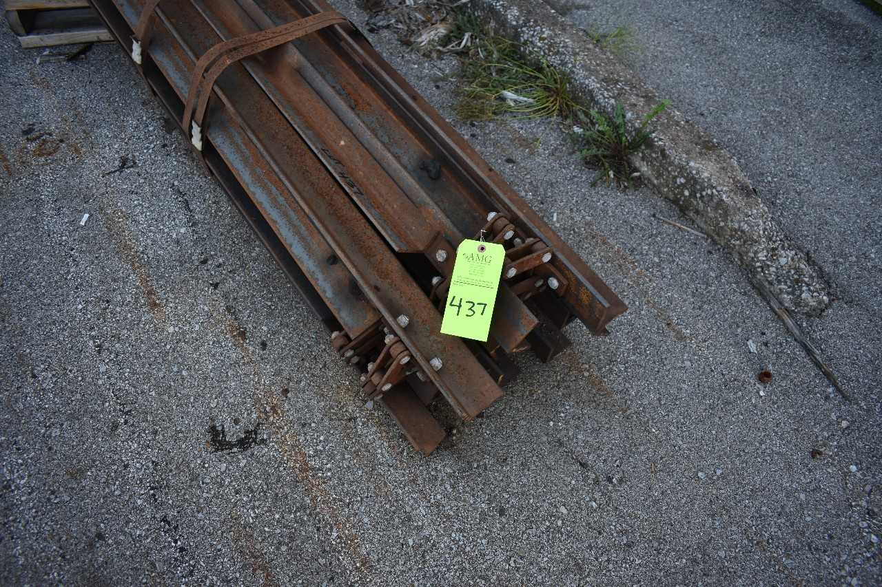 Lot of Misc. Metals, Racking, Conveyor, located outside - PALLET RACKING