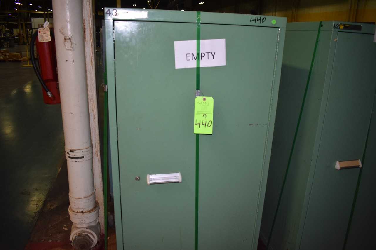 Lot of (9) Stanley Vidmar metal Tool Cabinet - TOOL STORAGE