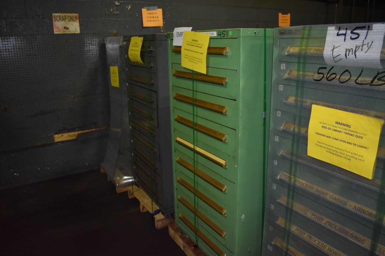 (5) Stanley Vidmar drawer style Tool Cabinets - TOOL STORAGE
