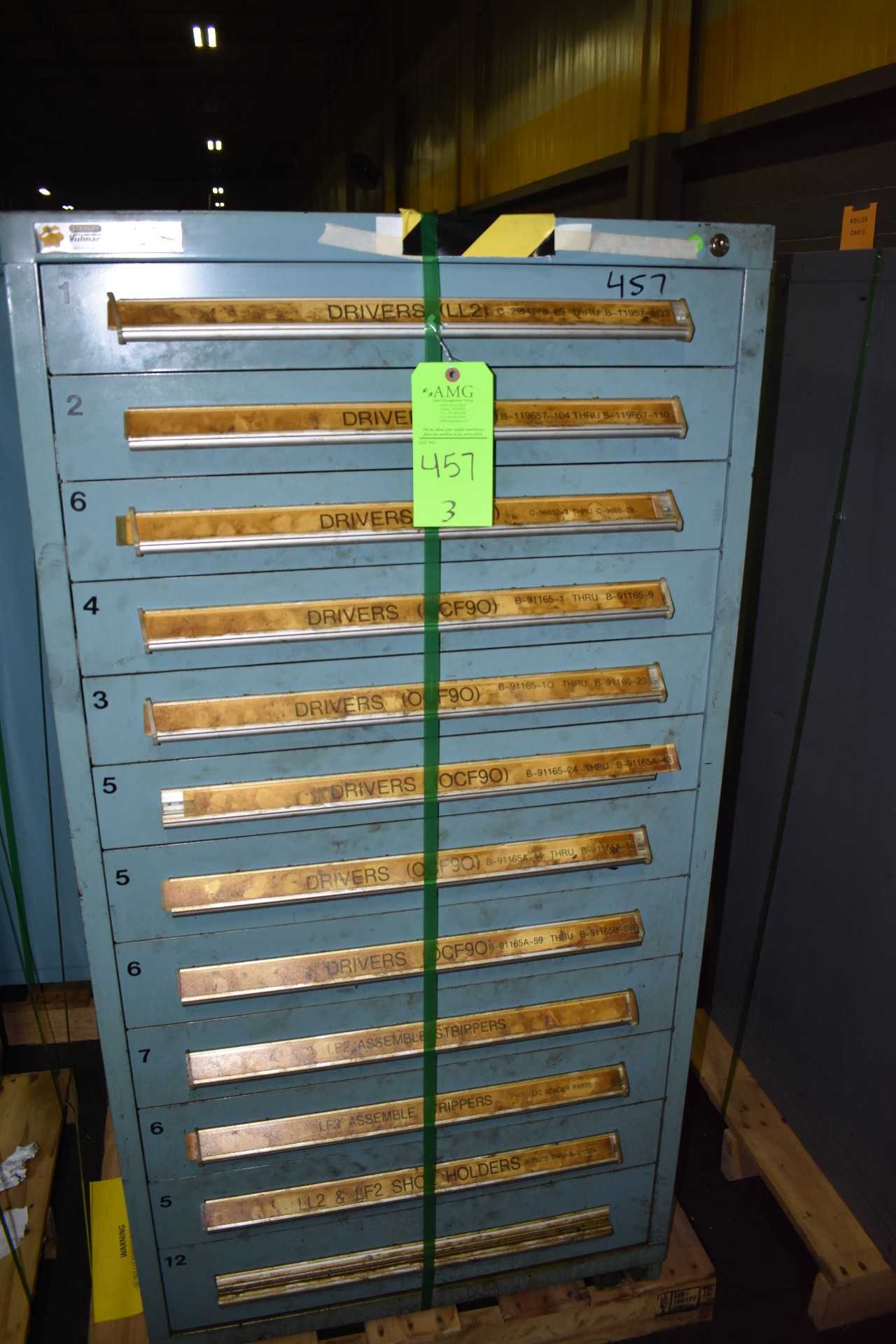 (3) Stanley Vidmar drawer style Tool Cabinets - TOOL STORAGE