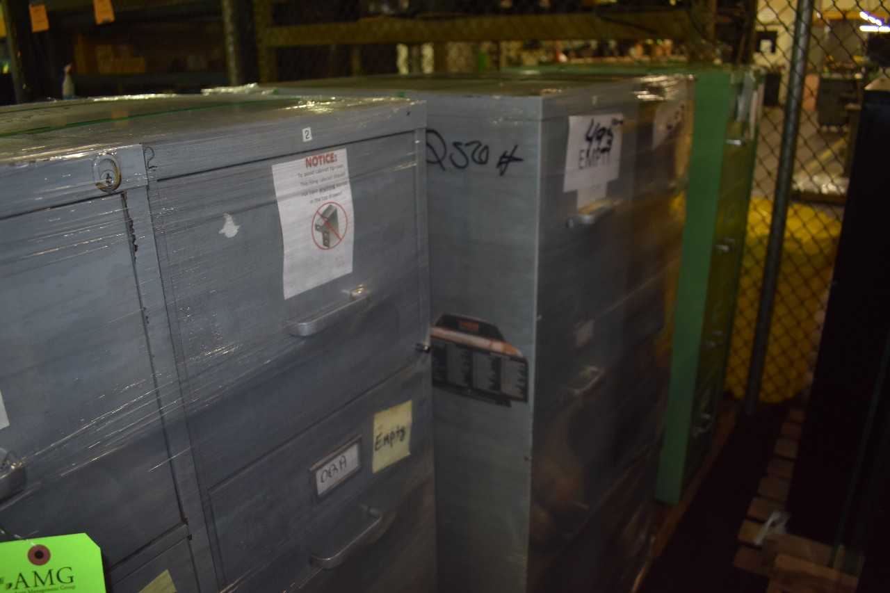 Lot of (6) 4 Drawer metal office Cabinets - MISCELLANEOUS