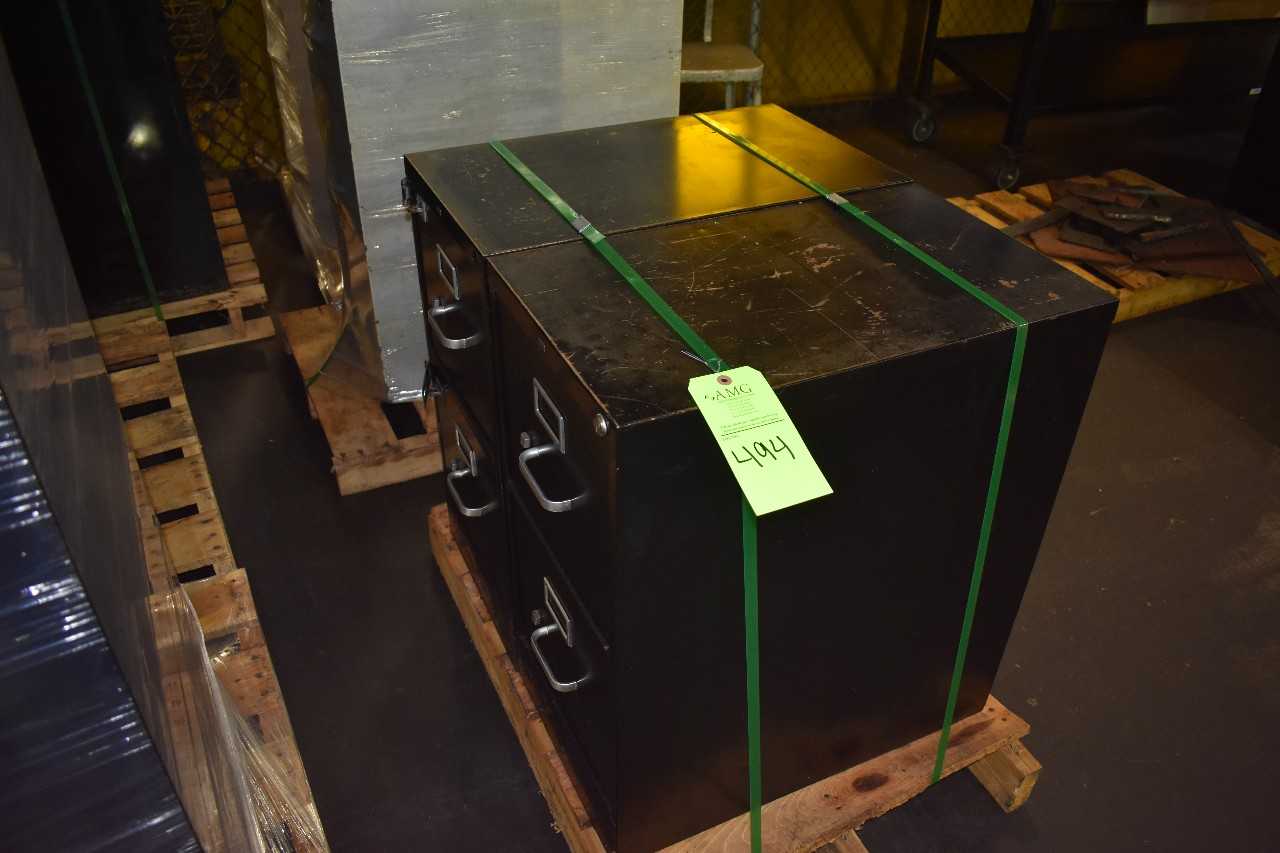 Lot of (8) 2-4 Drawer metal office Cabinets - MISCELLANEOUS