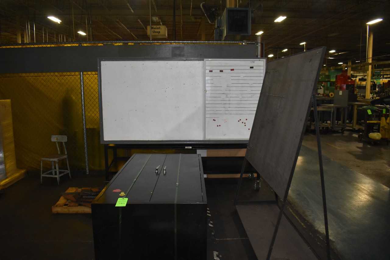 Lot of misc. office Cabinets, Whiteboard - MISCELLANEOUS