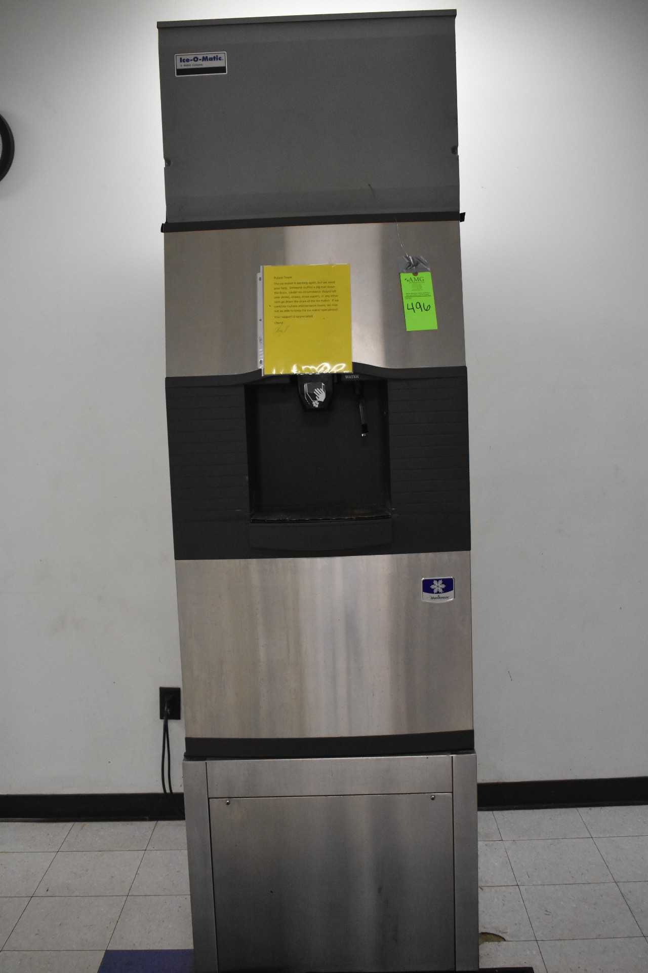 Ice-O-Matic Commercial Cafeteria Ice Maker & Water dispensor, s/n:610149209 - MISCELLANEOUS