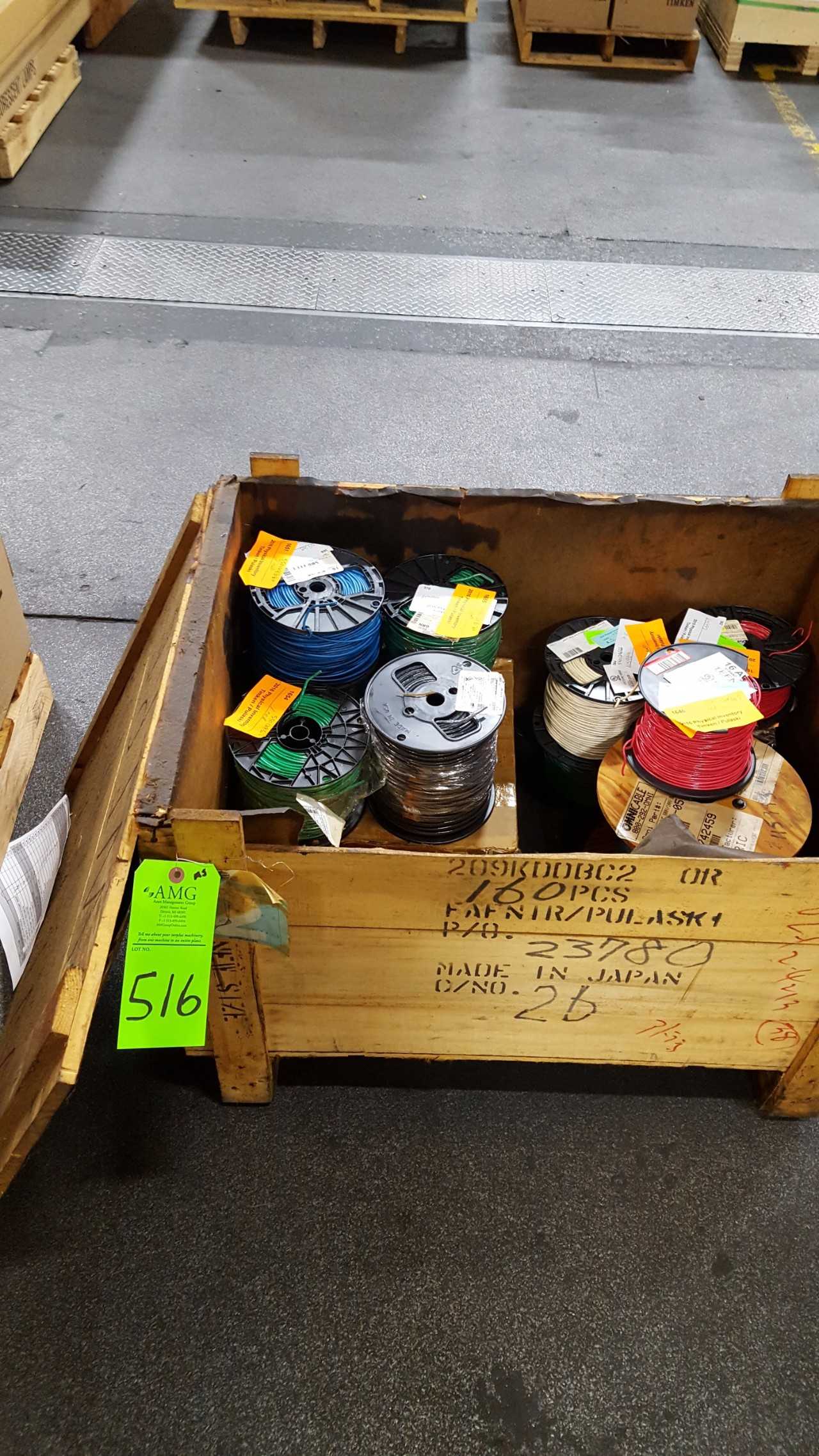 LOt of Misc Wire (12) spools of 500 ft each - MISCELLANEOUS LOt of Misc Wire (12) spools of 500 ft each - MISCELLANEOUS