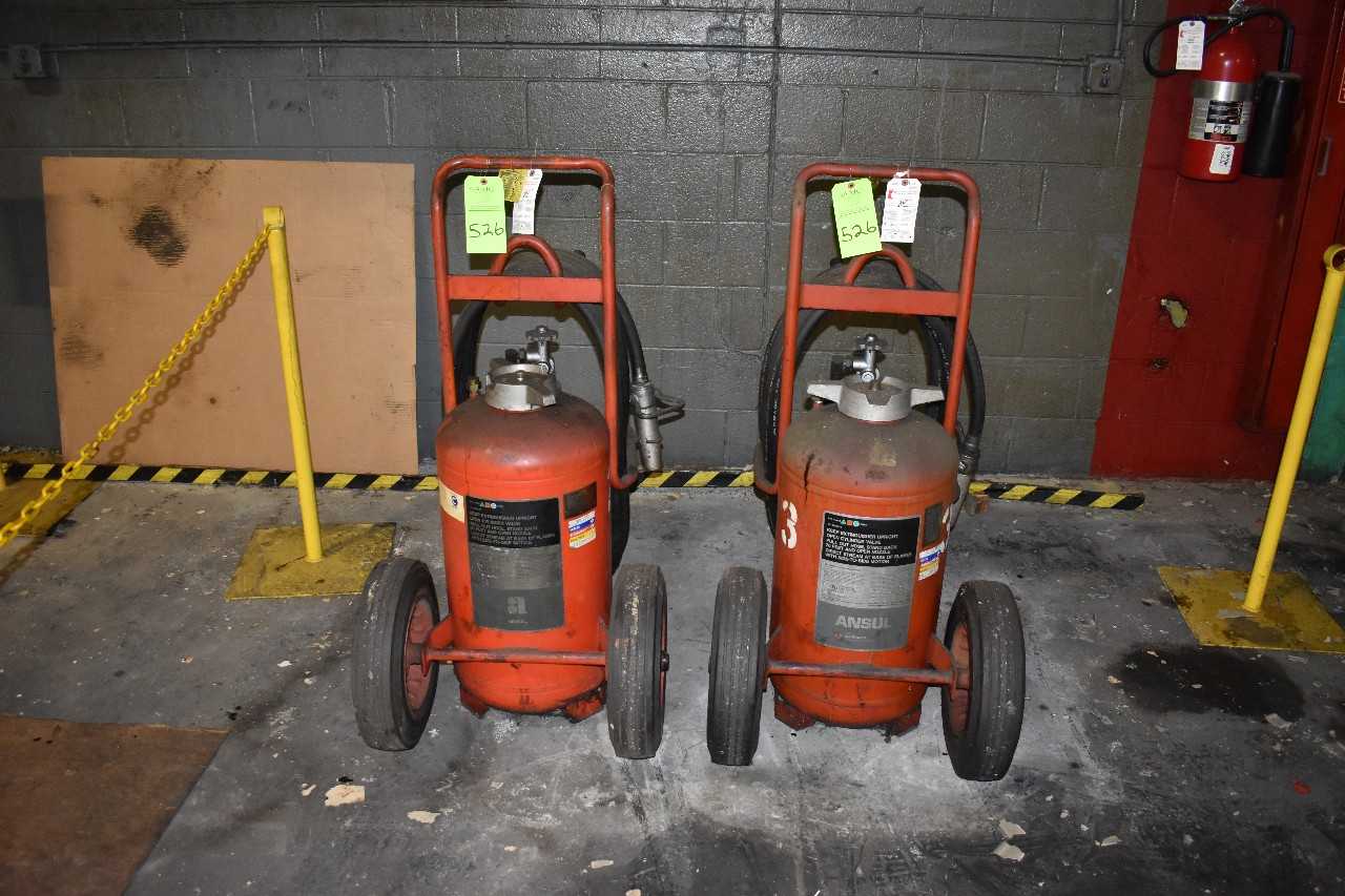 Lot of (4) Dry Chemical Fire Extuingshers - SAFETY EQUIPMENT