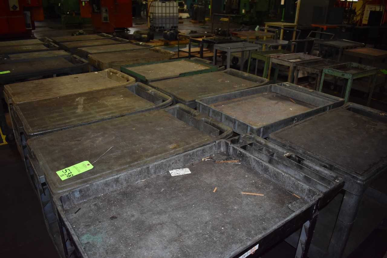 Lot of (8) rolling shop Carts - ROLLING CARTS