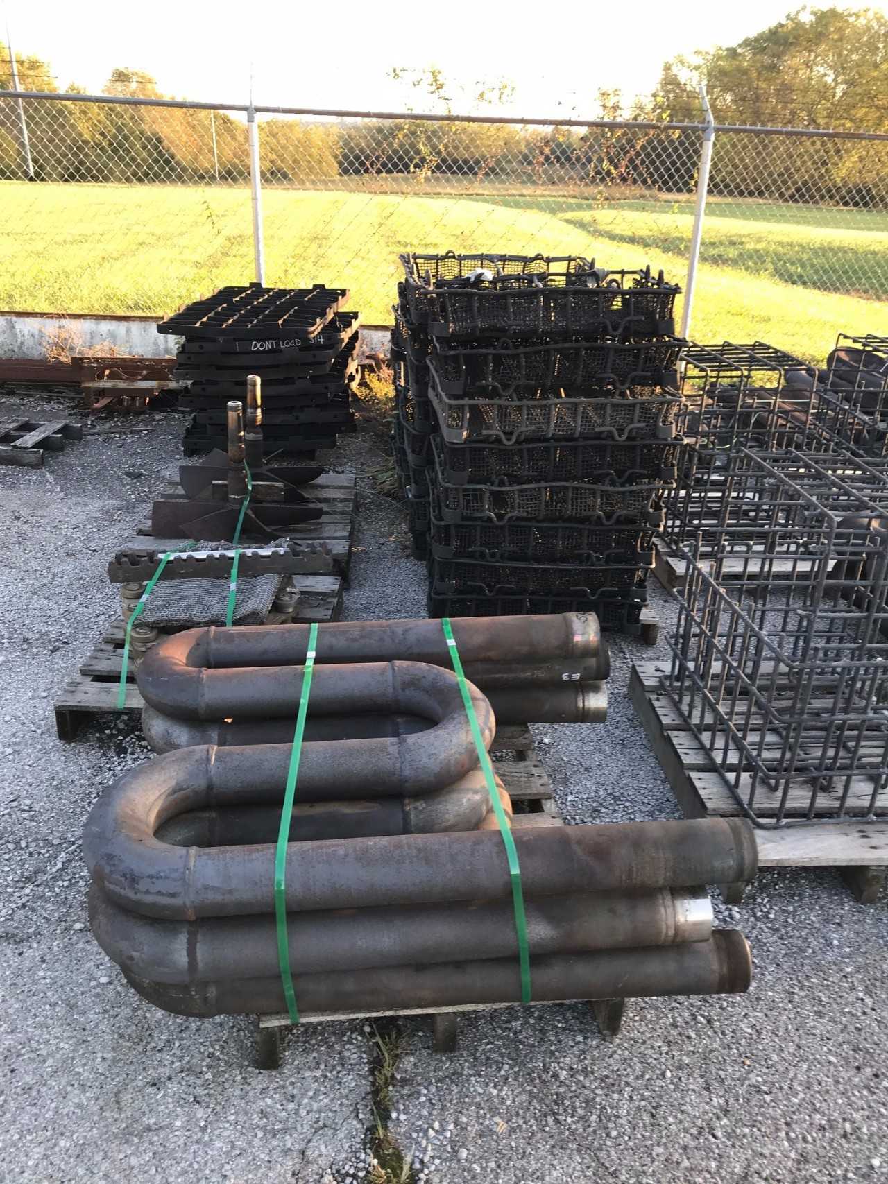 Lot of misc. spare Heat Treat parts, Located outside - POWER TRANSMISSION