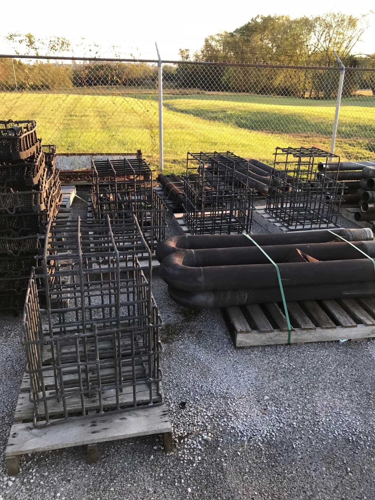 Lot of misc. spare Heat Treat parts, Located outside - POWER TRANSMISSION