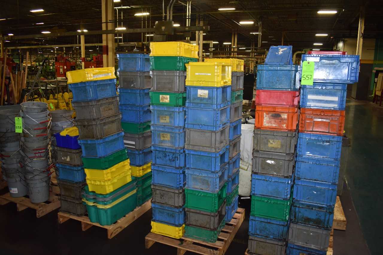 (6) Skids of plastic Totes - MISCELLANEOUS