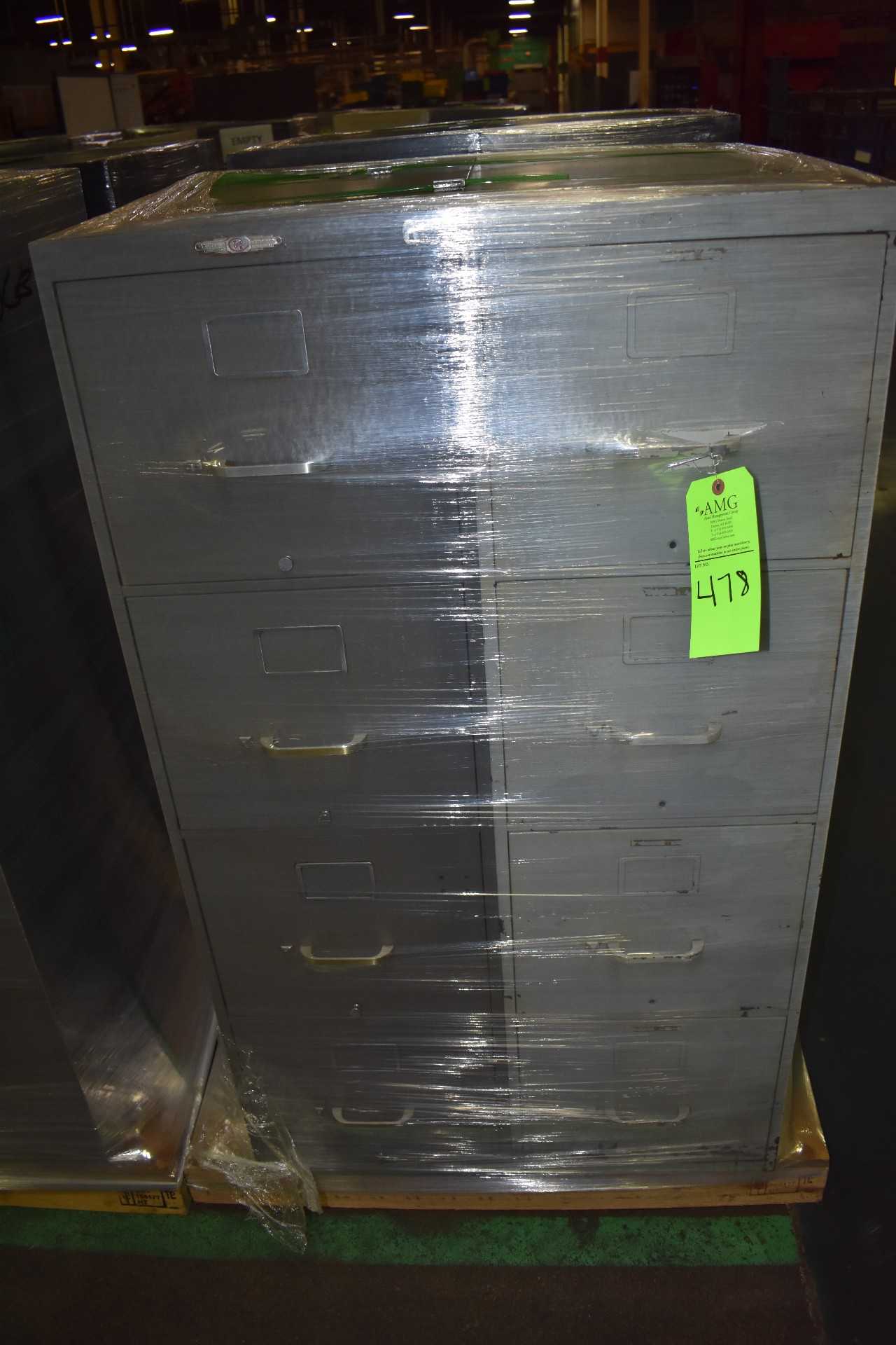 Lot of (2) 4 Drawer metal File Cabinets - MISCELLANEOUS
