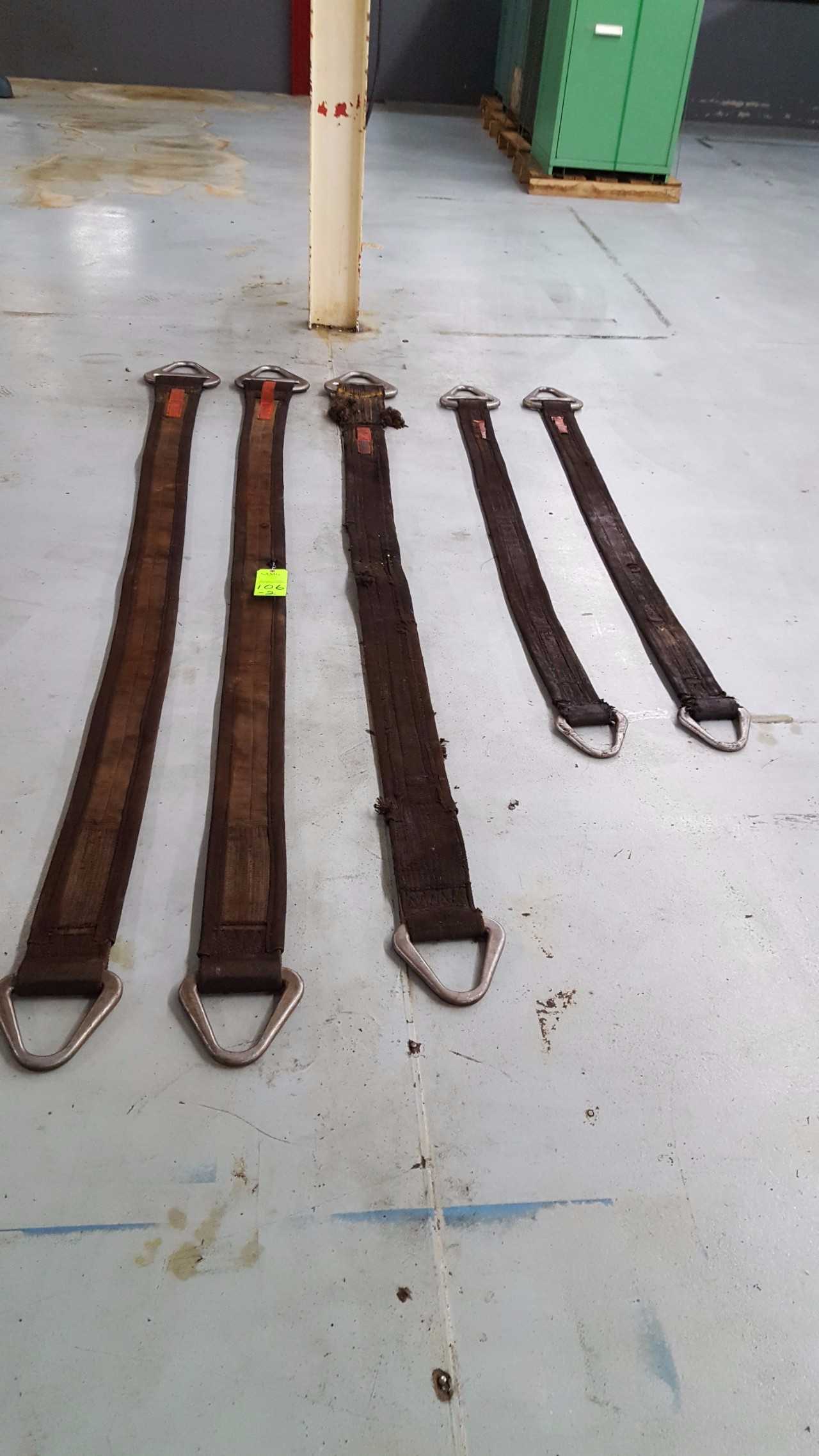 Lot of (5) Lifting straps - SAFETY EQUIPMENT Lot of (5) Lifting straps - SAFETY EQUIPMENT