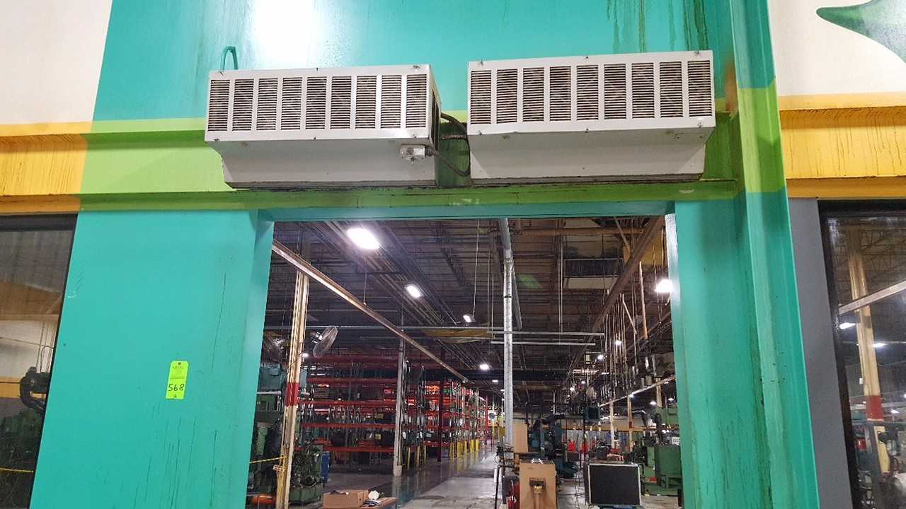Lot of (2) Dayton Air Curtains - MISCELLANEOUS Lot of (2) Dayton Air Curtains - MISCELLANEOUS