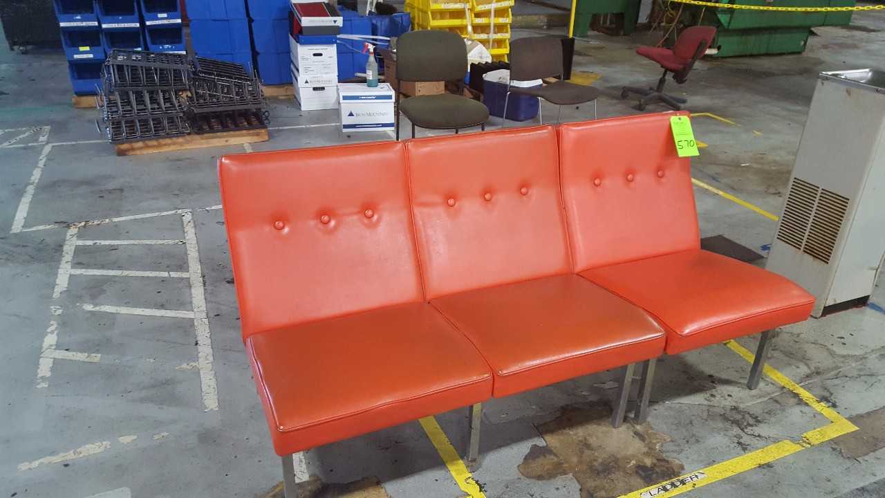 8' Park Bench, 5' Retro Lounge Couch - PLANT & FACILITY