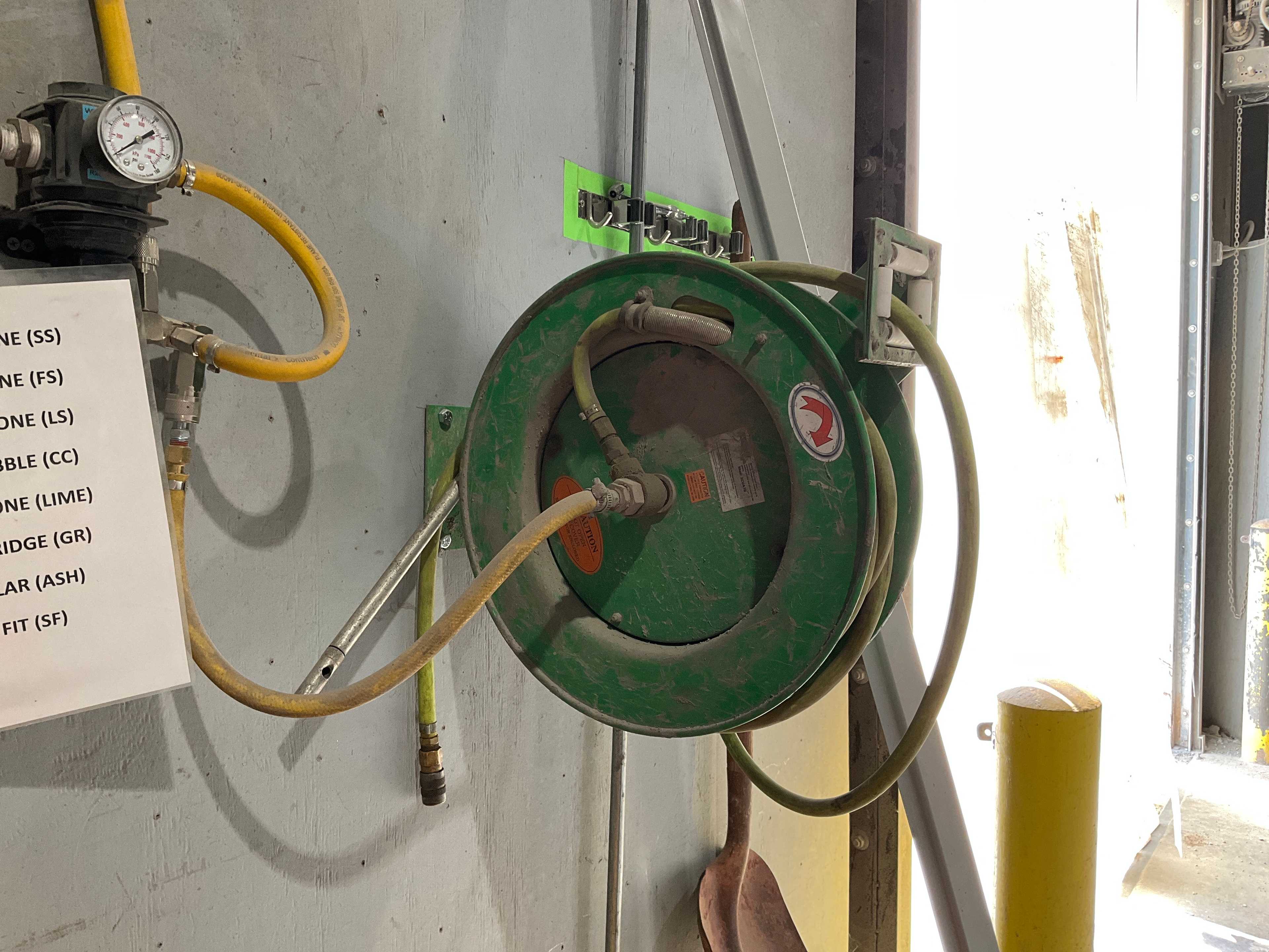 QTY 2- HOSE REELS - SHOP EQUIPMENT