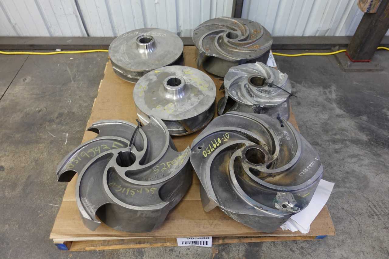 PALLET OF ASSORTED STAINLESS STEEL PUMP IMPELLERS - PUMPS