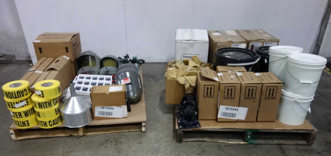 2 PALLETS OF ASSORTED MANUFACTURING SUPPLIES AND ACCESSORIES - ELECTRICAL COMPONENTS