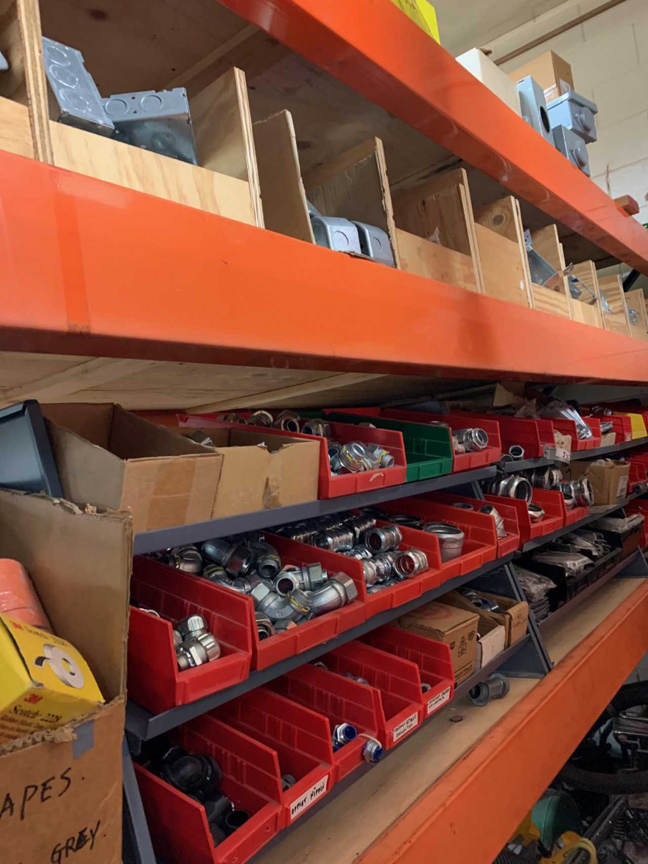 Contents of Shelves Only - Assorted MRO - INDUSTRIAL PARTS