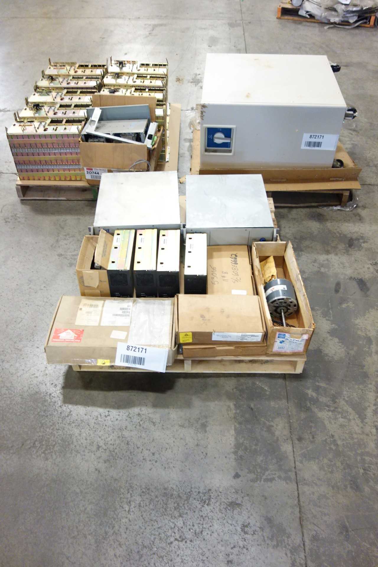 3 PALLETS OF ASSORTED ELECTRICAL - ELECTRICAL COMPONENTS