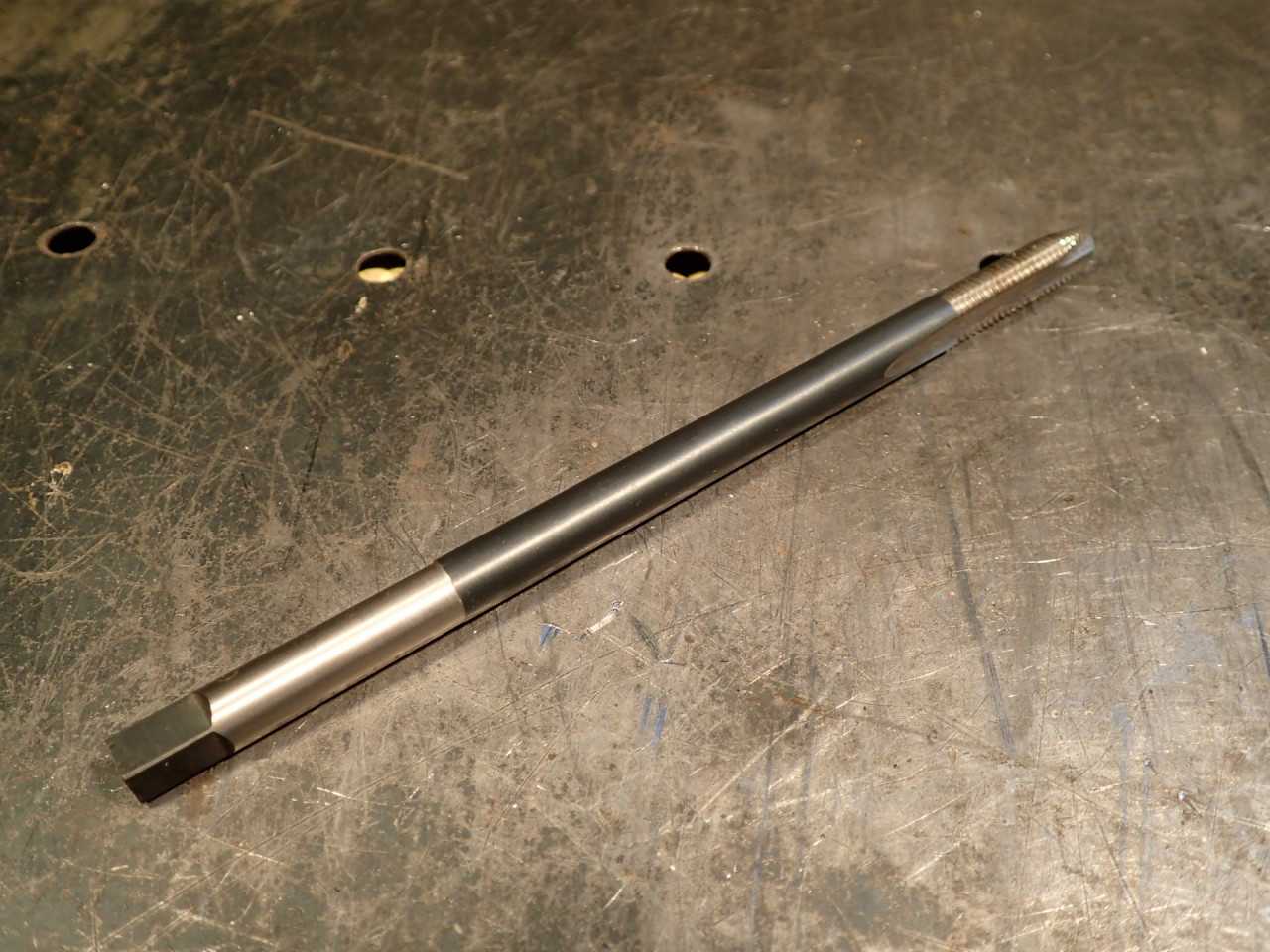 Regal M8 x 1.25 D-5 6" Extension Hand Thread Tap: 2-Flute, 8mm, USA Made, Used - MACHINING ACCESSORIES & TOOLING