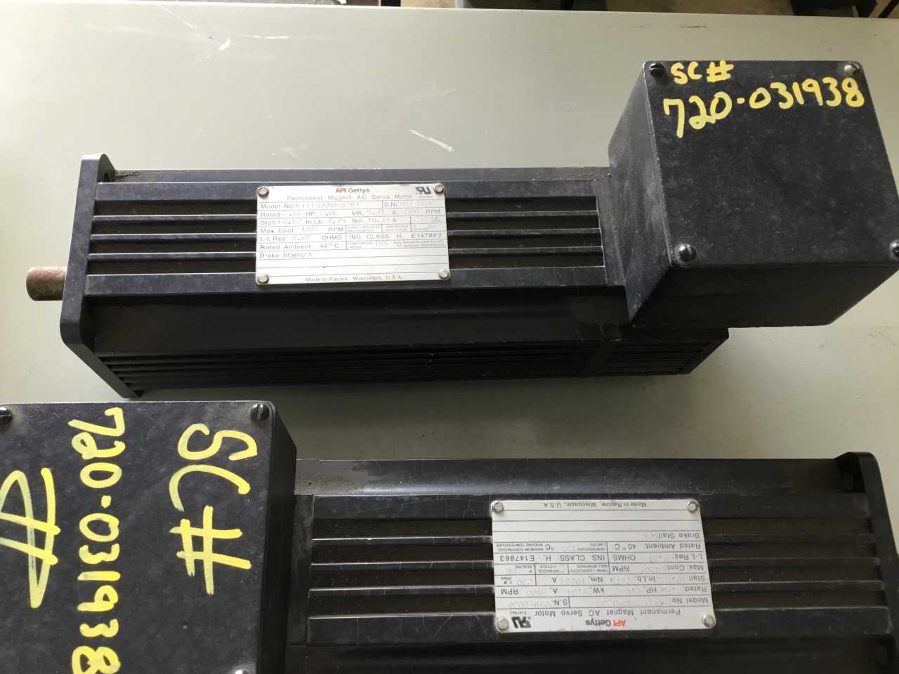 Lot of three API Gettys - INDUSTRIAL PARTS