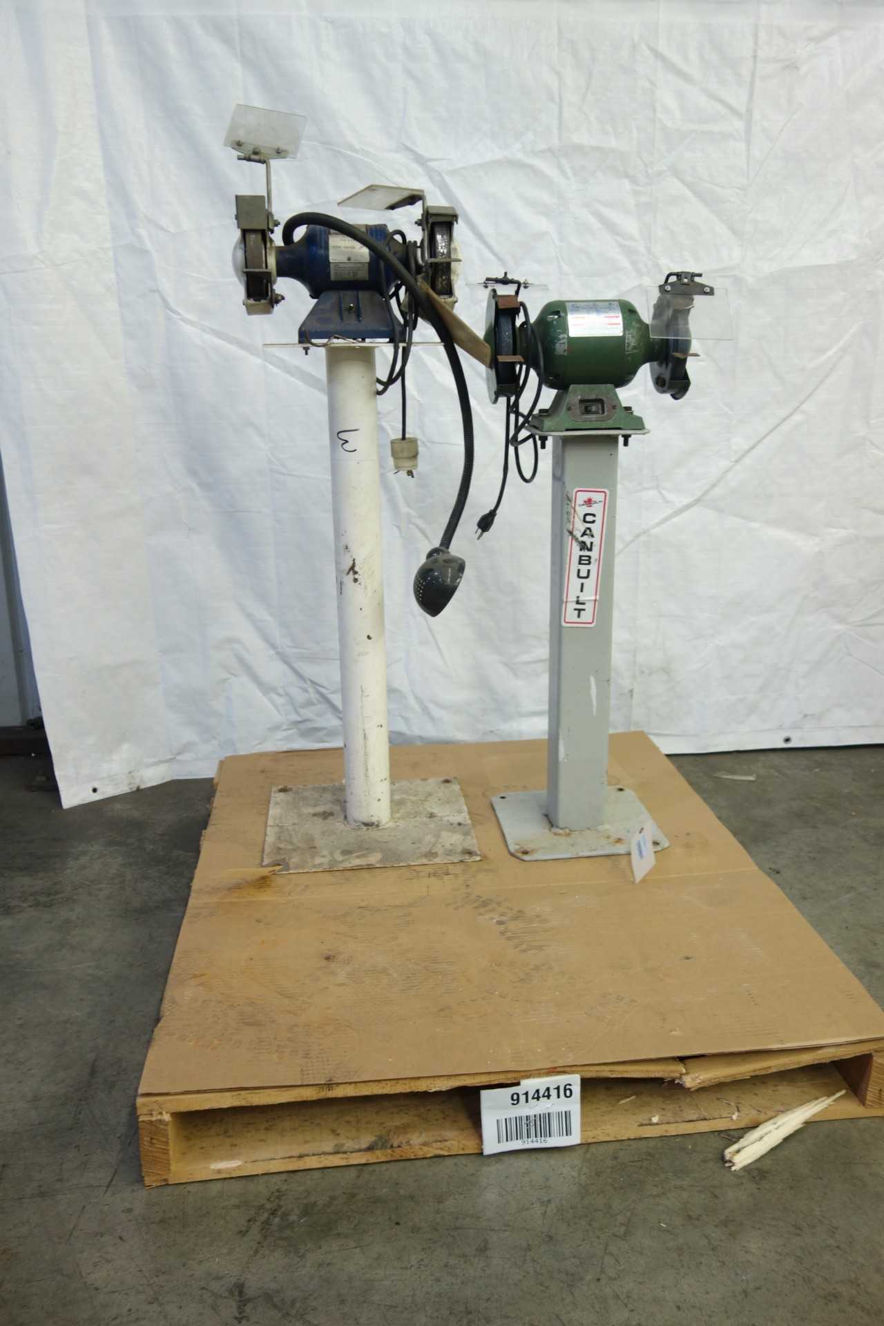 LOT OF 2 BENCH GRINDERS, TOOLEX, ROCKWELL - BENCH GRINDERS