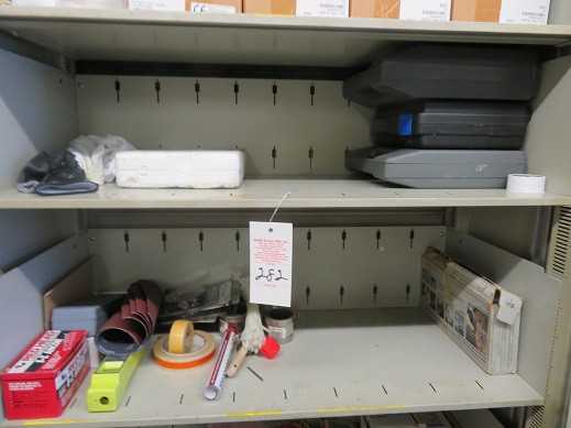 Cabinet and Contents - SHELVING