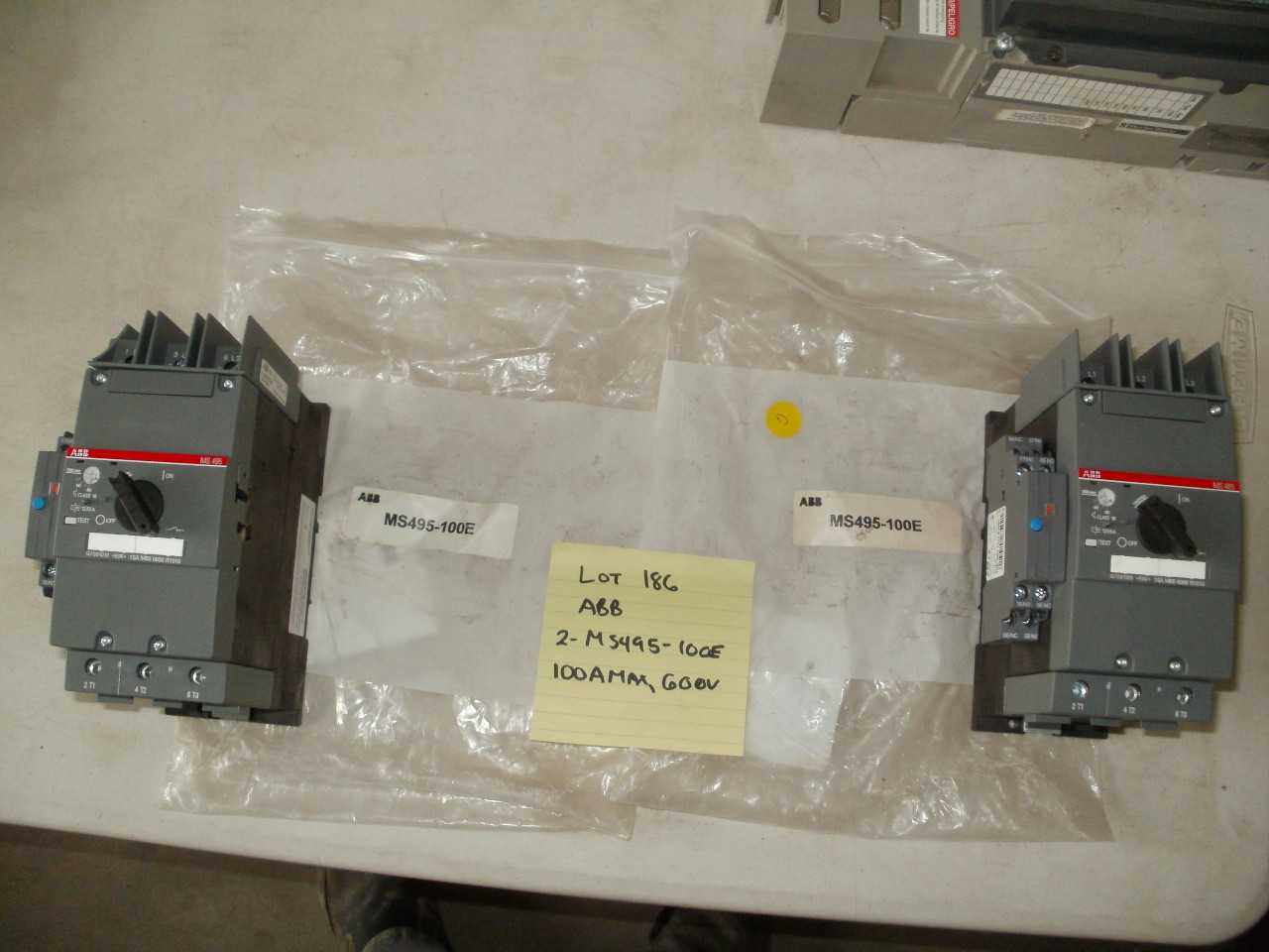 ABB MS495-100E QTY. 2 - AUTOMATION & CONTROLS