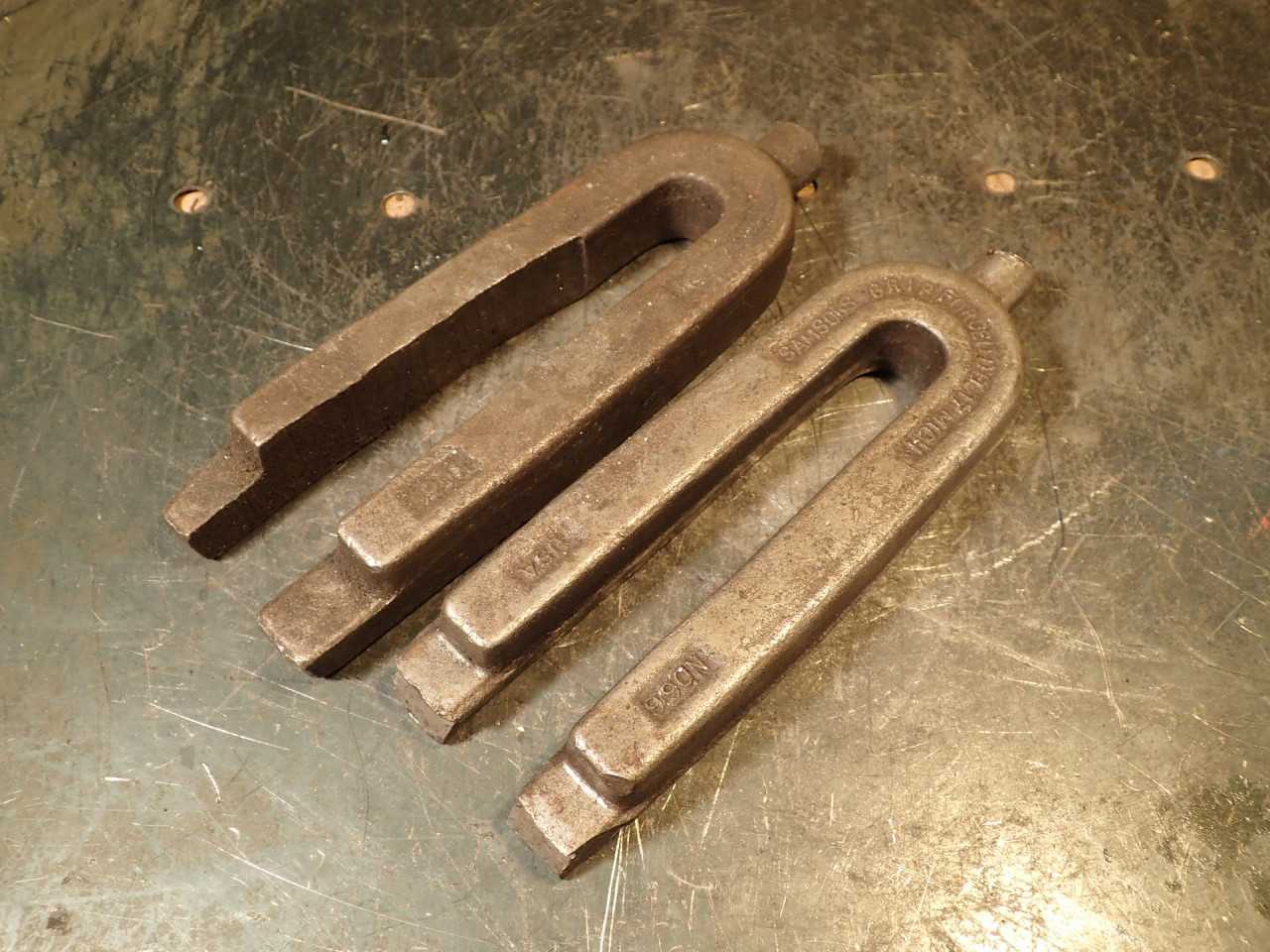 2 Pc Samson 66 Straight Mill Hold Down Strap Clamps 2" Wide 7/8 High 6-1/2" Long - MILLING TOOLS