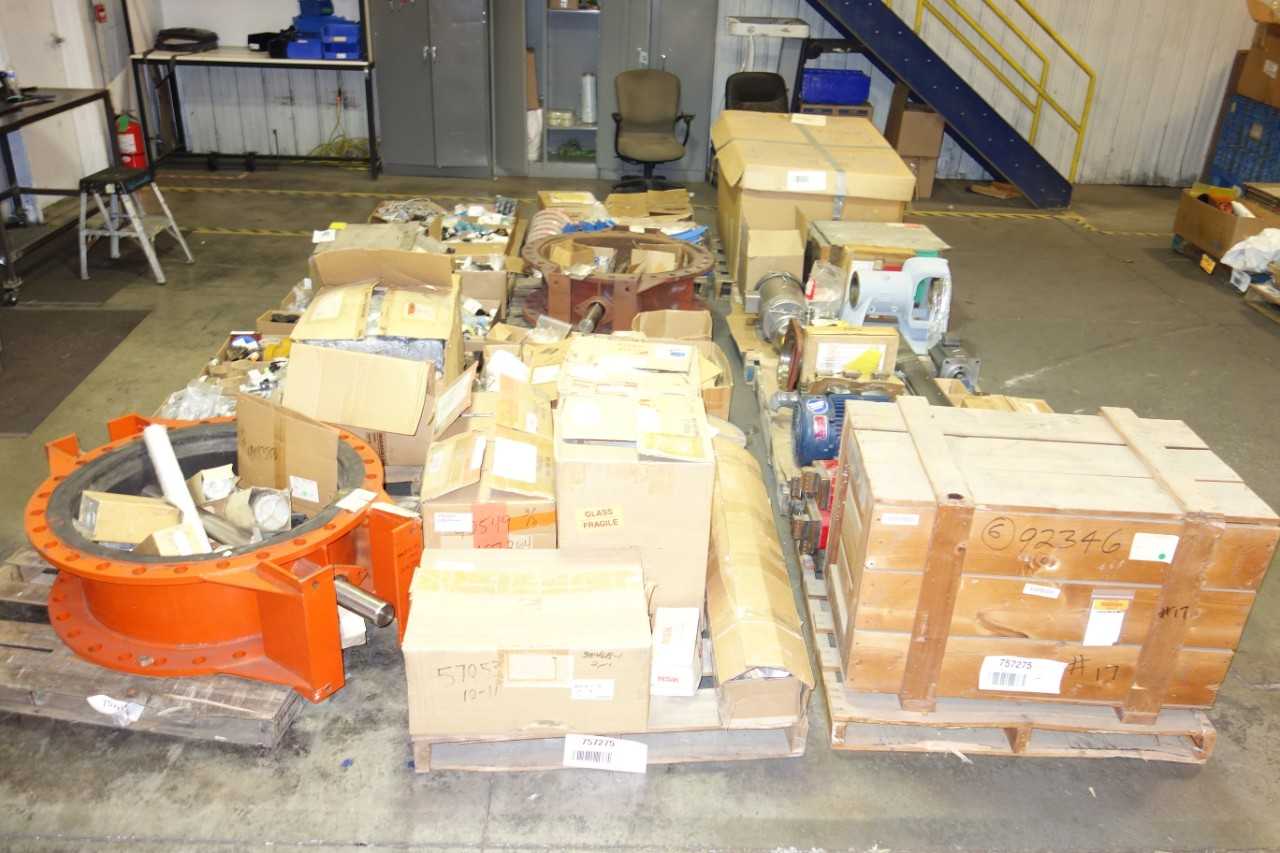 16 PALLETS OF ASSORTED MISCELLANEOUS INDUSTRIAL SURPLUS - ELECTRICAL COMPONENTS