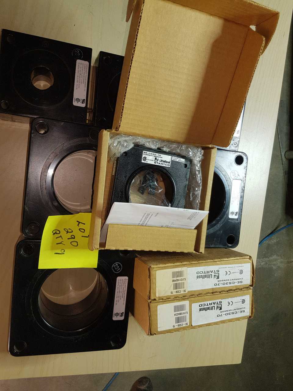 CURRENT SENSORS AND CURRENT TRANSFORMERS QTY 9 - INSTRUMENTATION