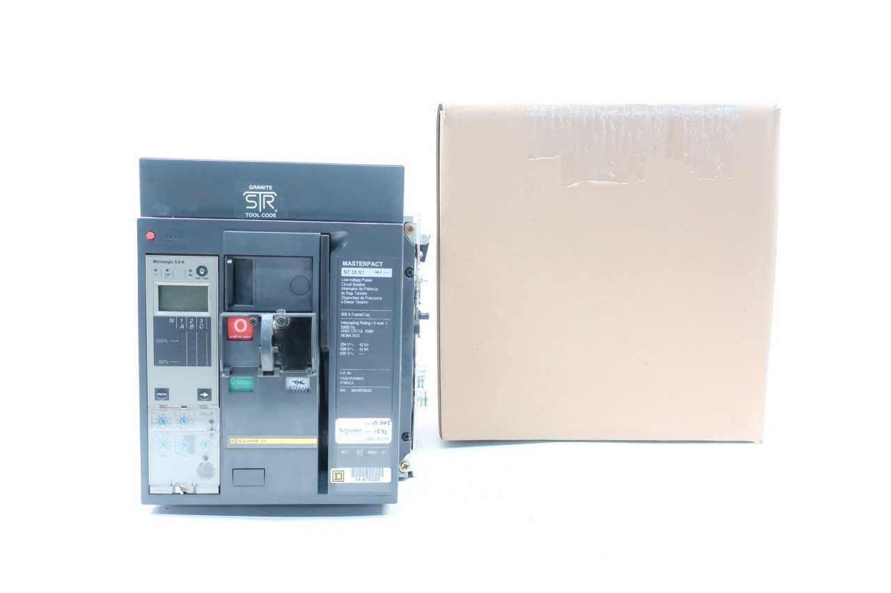 SQUARE D NT08N1 MASTERPACT 800A AMP 600V-AC AIR CIRCUIT BREAKER - CIRCUIT BREAKERS