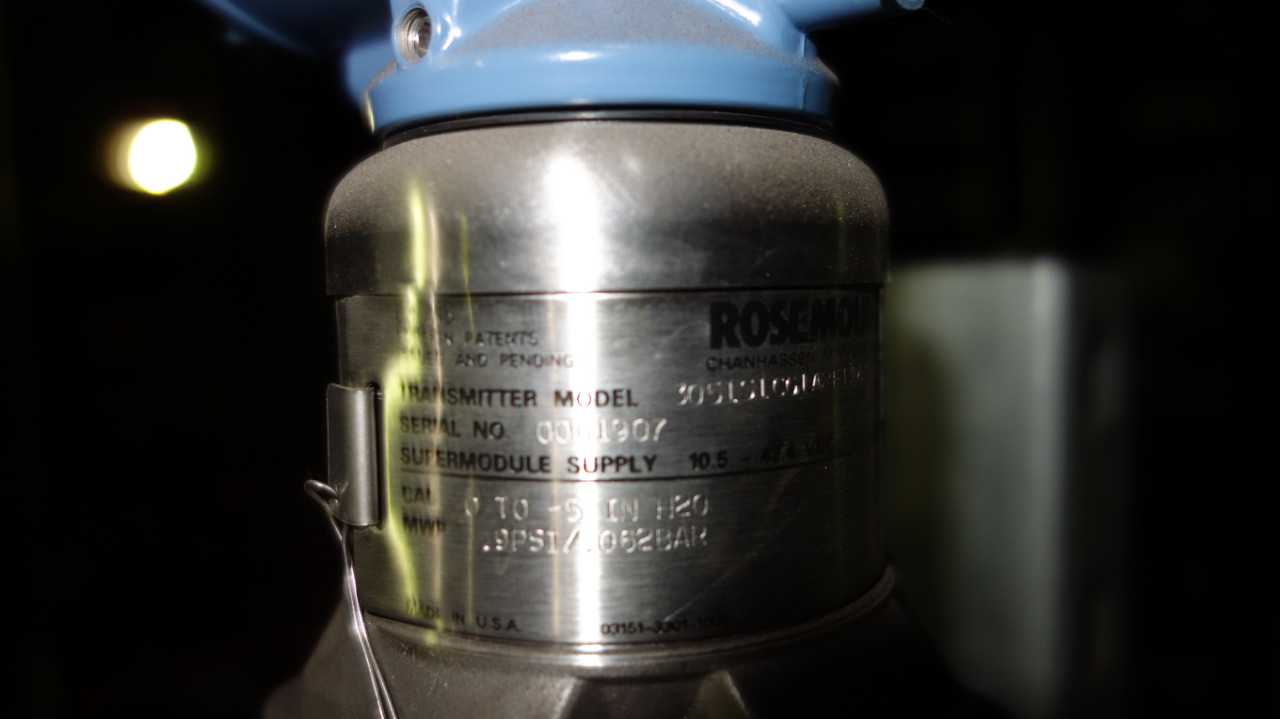LOT OF 5 ROSEMOUNT 3051 PRESSURE TRANSMITTERS - INSTRUMENTATION
