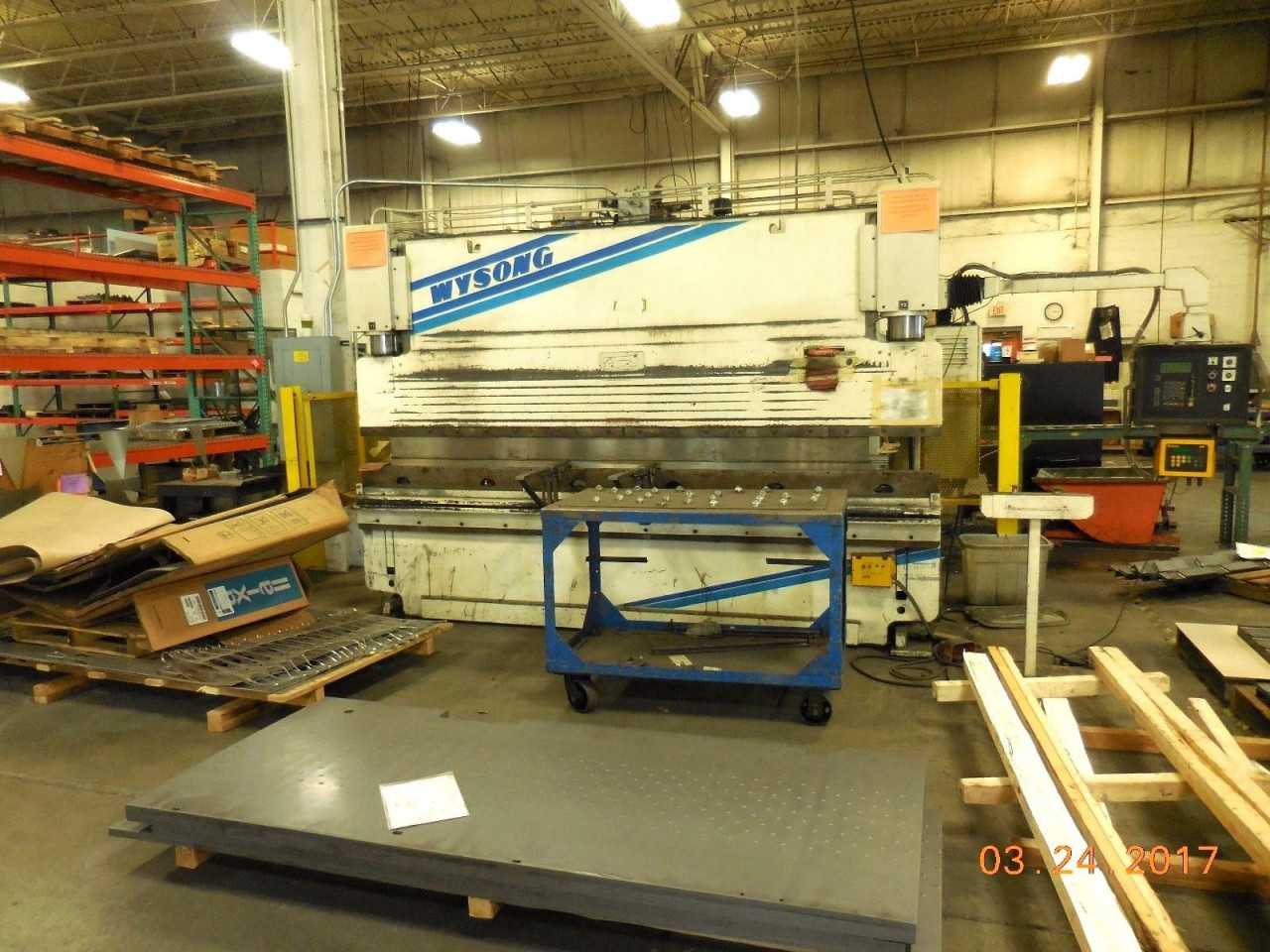 Wysong Fab140/144- 140 Ton x 12ft CNC Press Brake w/ BackGauge - PRESS BRAKES