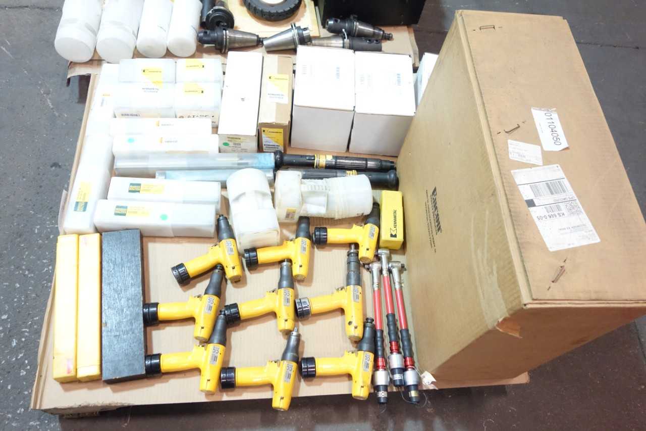 2 PALLETS OF ASSORTED TOOLS AND MISCELLANEOUS SUPPLIES - HAND TOOLS