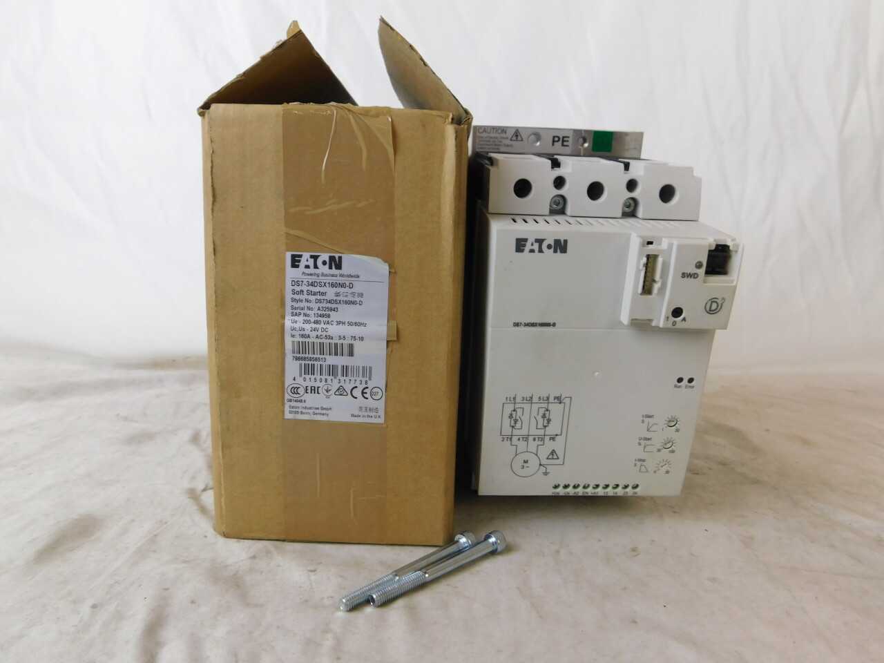 Quantity of 4x DS7-34DSX160N0-D Soft Starters - MOTOR STARTERS Quantity of 4x DS7-34DSX160N0-D Soft Starters - MOTOR STARTERS
