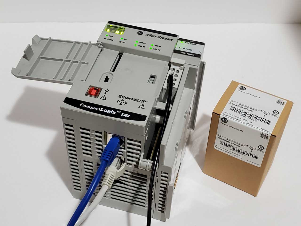 Allen Bradley CompactLogix 5069-L340ERM Plus Brand new 5069-RTB64 Spring - AUTOMATION & CONTROLS