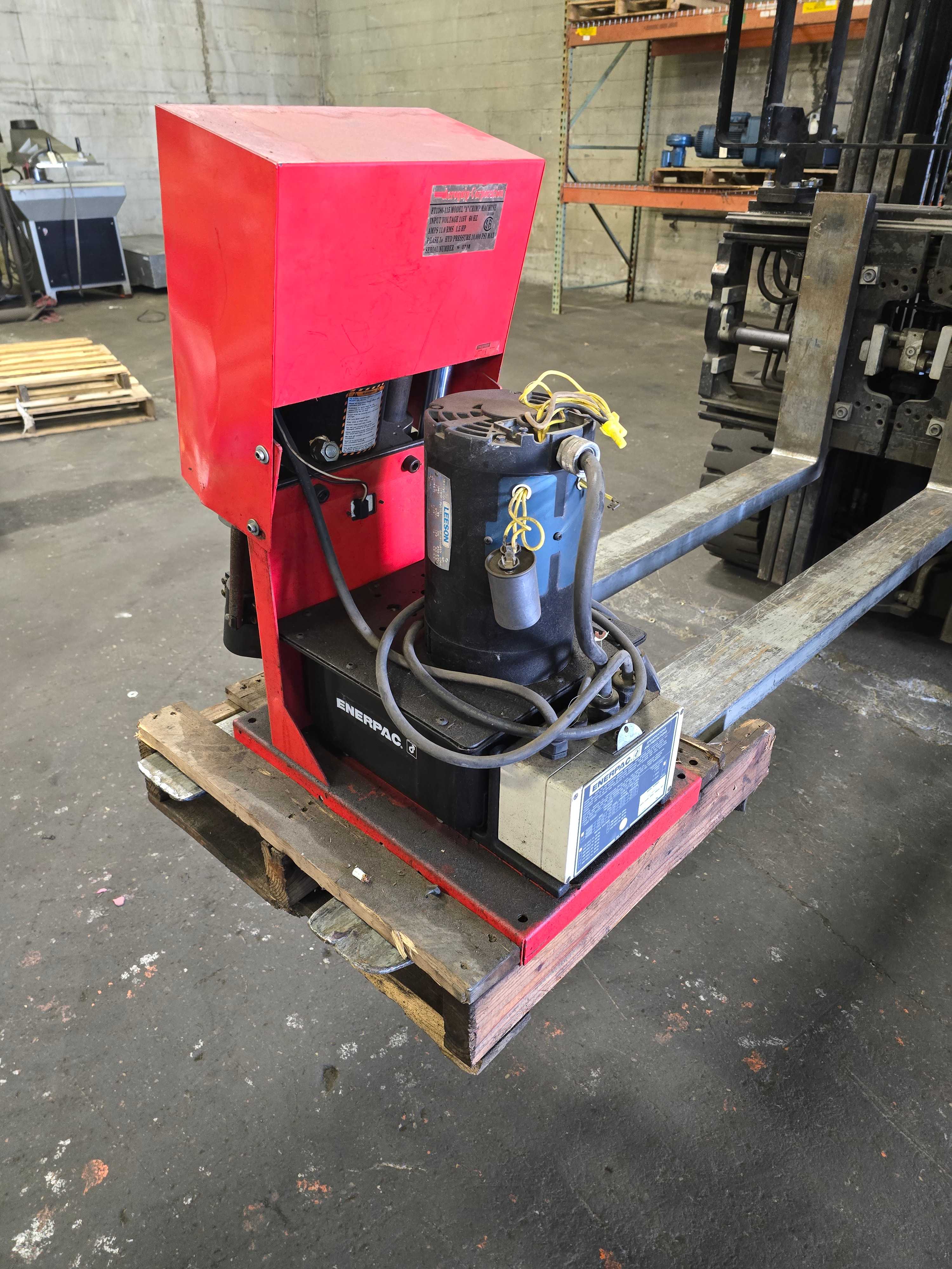 AEROQUIP ENERPAC PROCRIMP 1380 HYDRAULIC CRIMP MACHINE - HYDRAULIC WORKSHOP PRESS