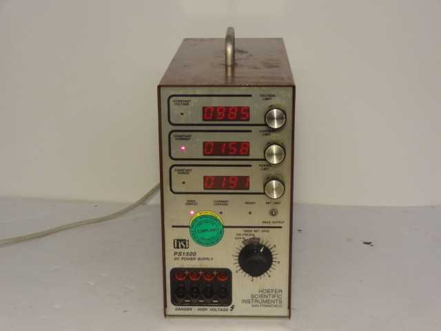 Hoefer Scientific PS1500 DC Power Supply 115V, 5Amp YB1991 - MISCELLANEOUS